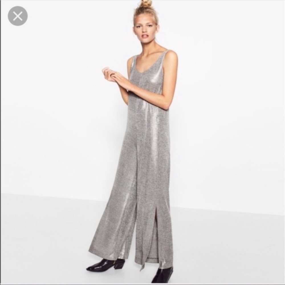 Zara Silver jumpsuit